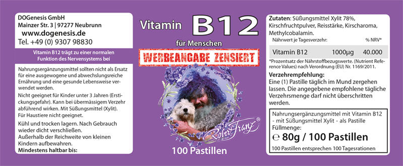 Vitamin B12 (100 Lutschpastillen)