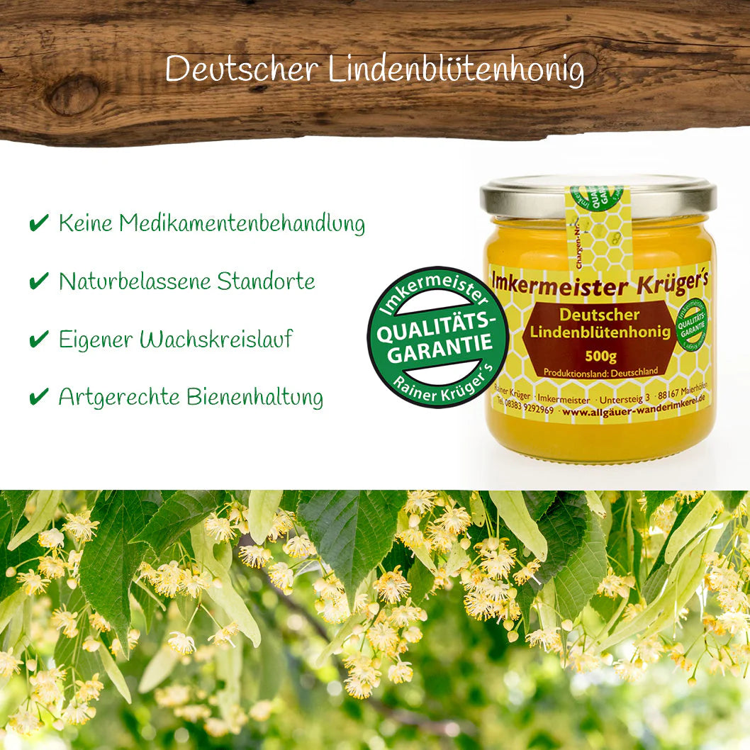 Krüger´s Deutscher Lindenblütenhonig (500g)