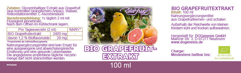 BIO Grapefruitextrakt (100ml)