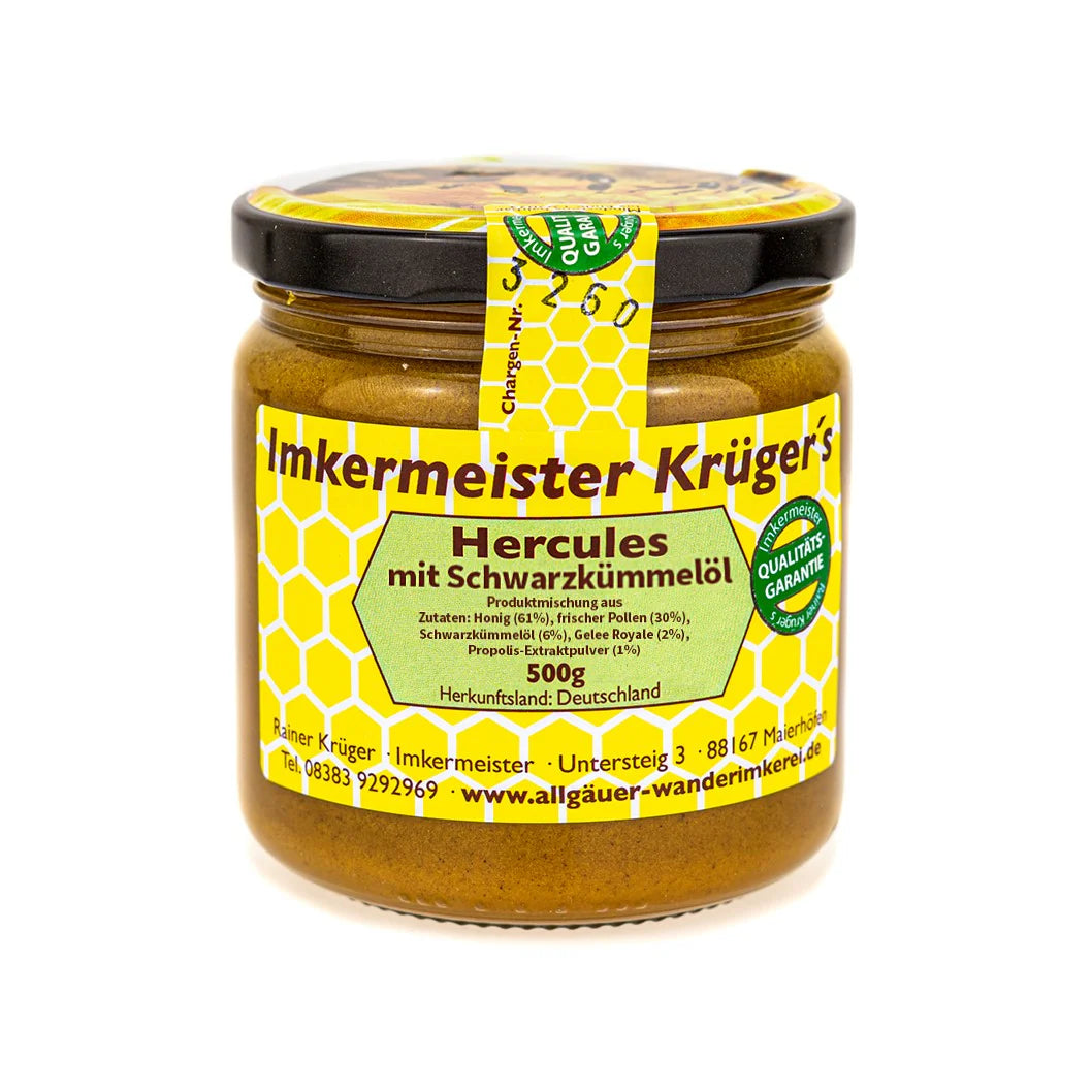 Krüger´s Hercules mit Schwarzkümmelöl (500g)