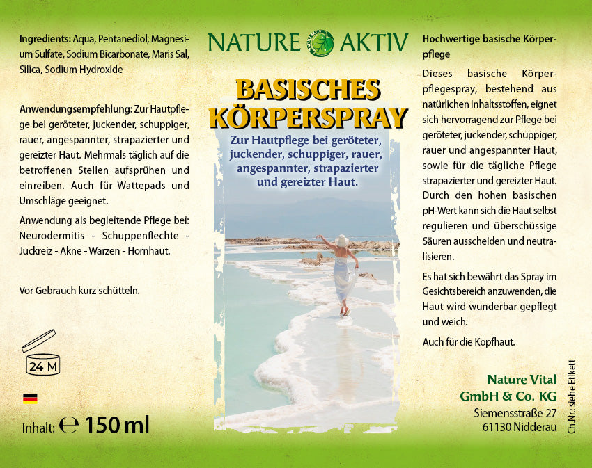 Nature Aktiv Basisches Körperspray (150 ml)