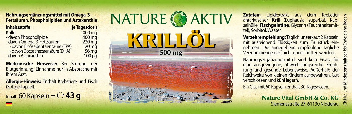 Nature Aktiv Krillöl (60 Kapseln)