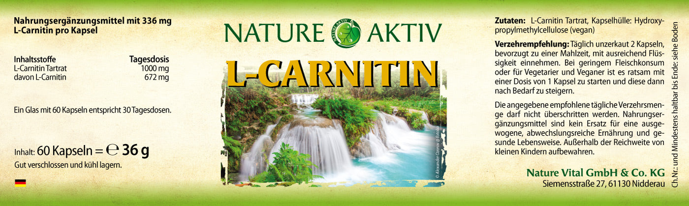 Nature Aktiv L-Carnitin (60 kapseln)