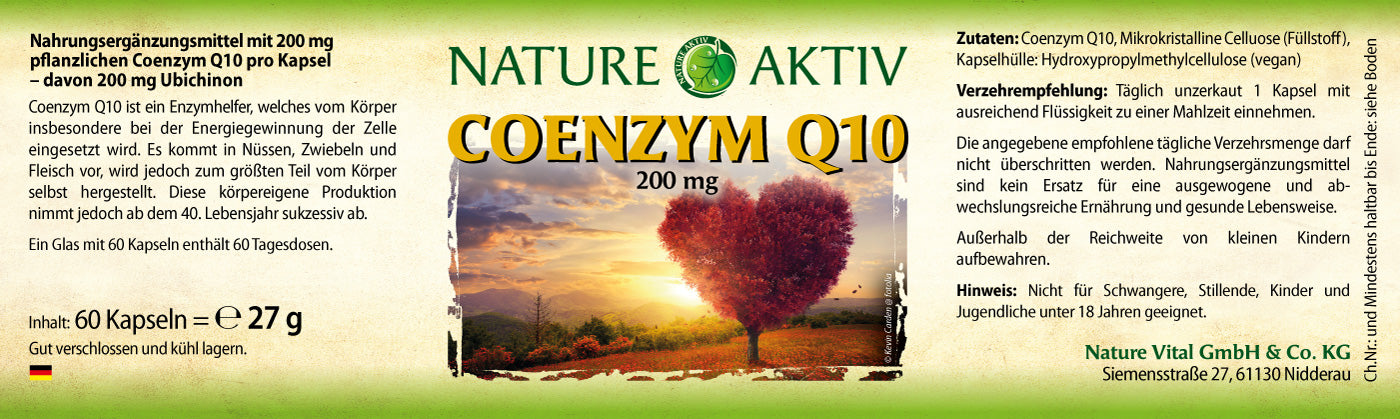 Nature Aktiv Coenzym Q10 (60 Kapseln)