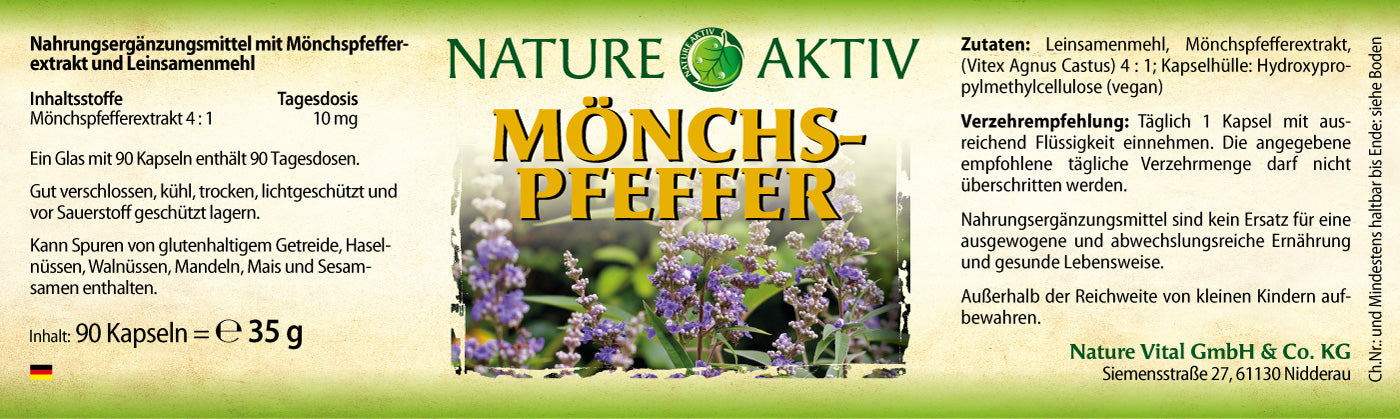 Nature Aktiv Mönchspfeffer (90 Kapseln)