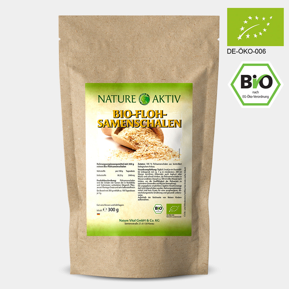 Nature Aktiv Bio Flohsamenschalen (300g)