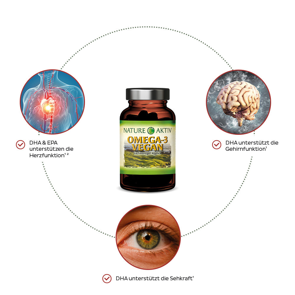 Nature Aktiv Omega-3 vegan (60 Kapseln)