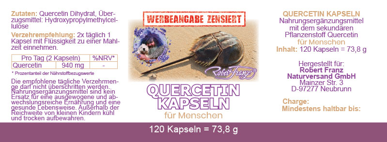 Robert Franz Quercentin (120 Kapseln)