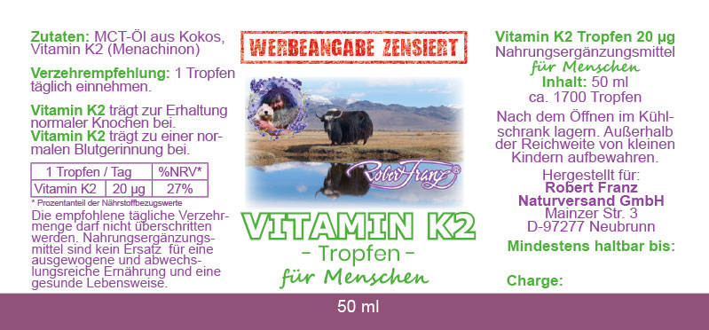 Vitamin K2 Tropfen 50ml