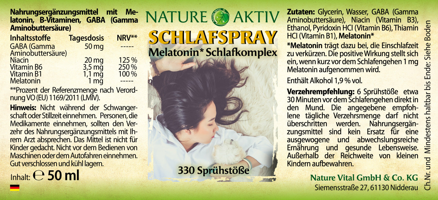 Nature Aktiv Schlafspray - 1 Sprayflasche (50 ml)