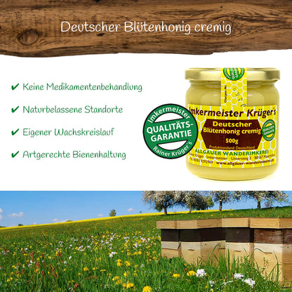 Krüger Deutscher Blütenhonig cremig (500g)