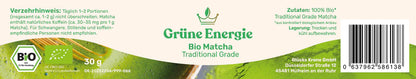 Grüne Energie - Bio Matcha