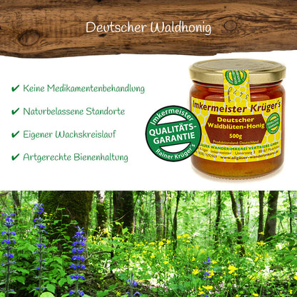 Krüger´s Deutscher Waldblütenhonig (500g)