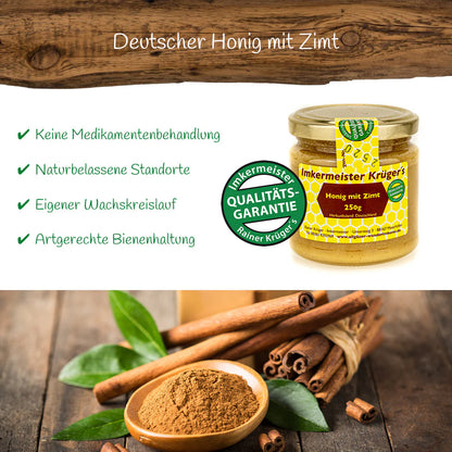 Krüger´s Honig mit Zimt (250g)