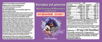 Kindervitamine – Multi Vitamine & Mineralien