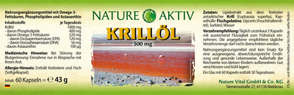 Nature Aktiv Krillöl (60 Kapseln)