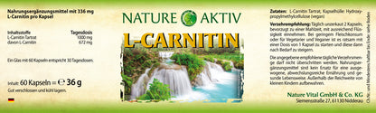 Nature Aktiv L-Carnitin (60 kapseln)