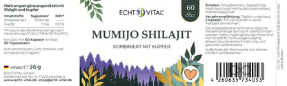 Mumijo Shilajit (60 Kapseln)