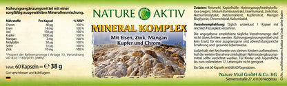 Nature Aktiv Mineral Komplex (60 Kapseln)