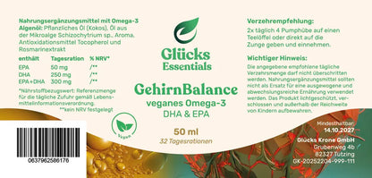 GehirnBalance - Omega 3 DHA/EPA vegan - 50 ml