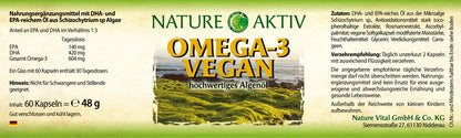 Nature Aktiv Omega-3 vegan (60 Kapseln)