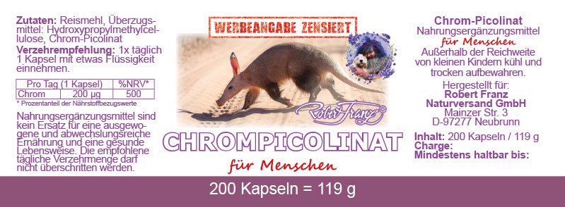 Robert Franz Chrom Picolinat Kapseln