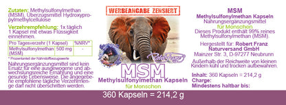 MSM Kapseln (360 stück)
