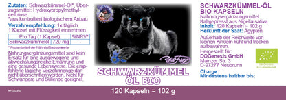 Robert Franz Schwarzkümmel Öl (120 Kapseln)