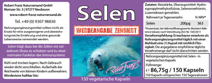 Robert Franz Selen (150 Kapseln)